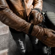 Kép 12/12 - 4SR Bomber Brown Patina motoros bőrkabát