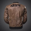 Kép 2/12 - 4SR Bomber Brown Patina motoros bőrkabát