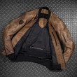 Kép 4/12 - 4SR Bomber Brown Patina motoros bőrkabát