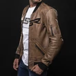 Kép 8/12 - 4SR Bomber Brown Patina motoros bőrkabát