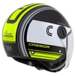 Kép 4/7 - Cassida Handy Metropolis Safety, black/white/yellow fluo/grey 2025 bukósisak
