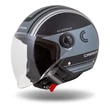 Kép 1/8 - Cassida Handy Metropolis Safety, black matt/grey/reflective grey 2025 bukósisak