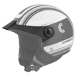 Kép 6/8 - Cassida Handy Metropolis Safety, black matt/grey/reflective grey 2025 bukósisak