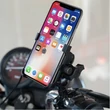 Kép 5/8 - FreedConn tükör vagy csavar alá rögzíthető motoros telefontartó, USB aljzattal, MC7C