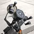 Kép 10/10 - FreedConn MC20W motorkerékpár-tartó, 15W-os induktív töltéssel, kormányra és tükör alá rögzíthető