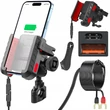 Kép 1/8 - FreedConn MC41 motoros telefontartó, töltő 36 W gyorstöltés QC 3.0 + USB-C