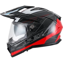 APEX AC500 Bukósisak Carbon Sahara White/red/blue glossy