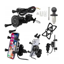 FreedConn X motoros telefontartó, wireless töltéssel, USB aljzattal