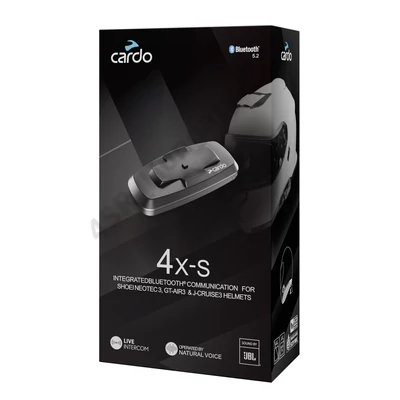 Cardo 4X-S, Bluetooth 5.2 kommunikáció Shoei Gen 3 sisakokhoz