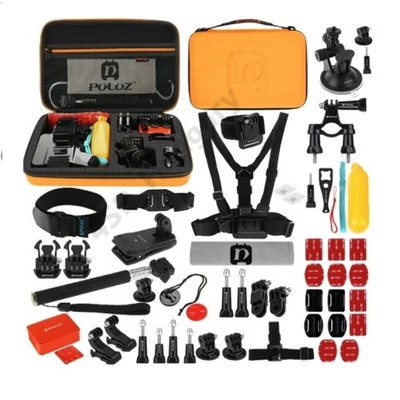 PULUZ 53in1 tartozék szett, táskával GoPro sport kamerákhoz PKT26