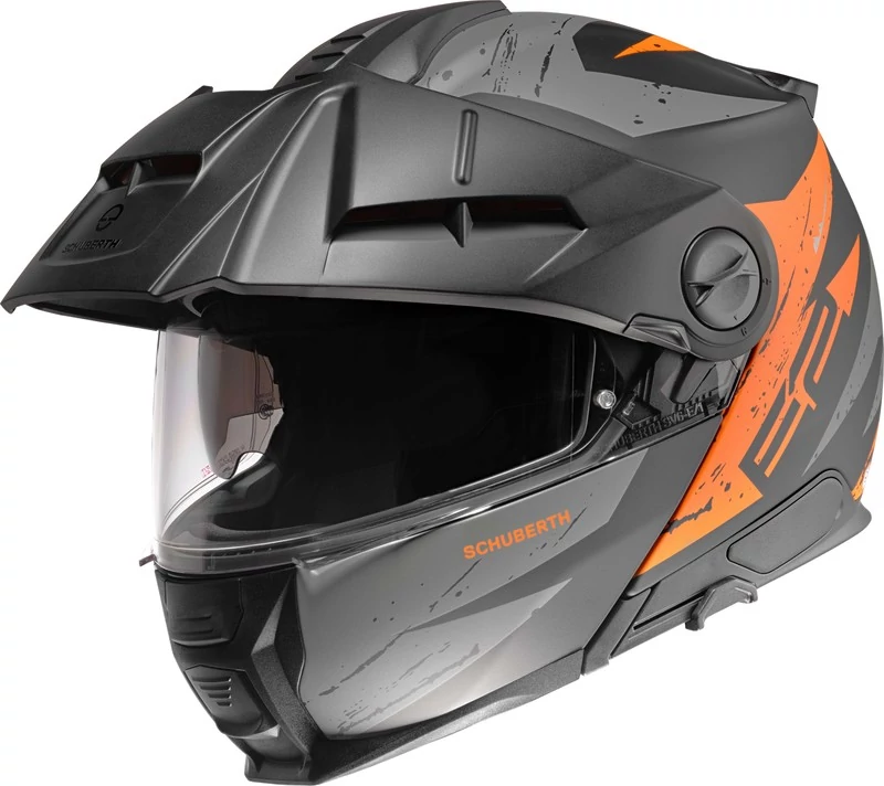 Schuberth E2 ExplorerMatt Orange Flip-Up bukósisak