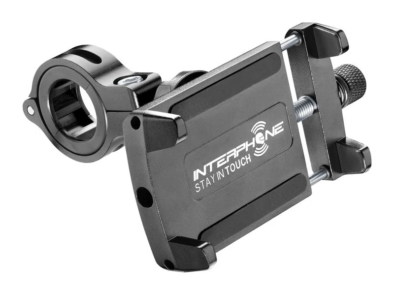 Interphone Motoalu Phone holder for 60-100mm wide phone, 22/25/32mm bar fitment