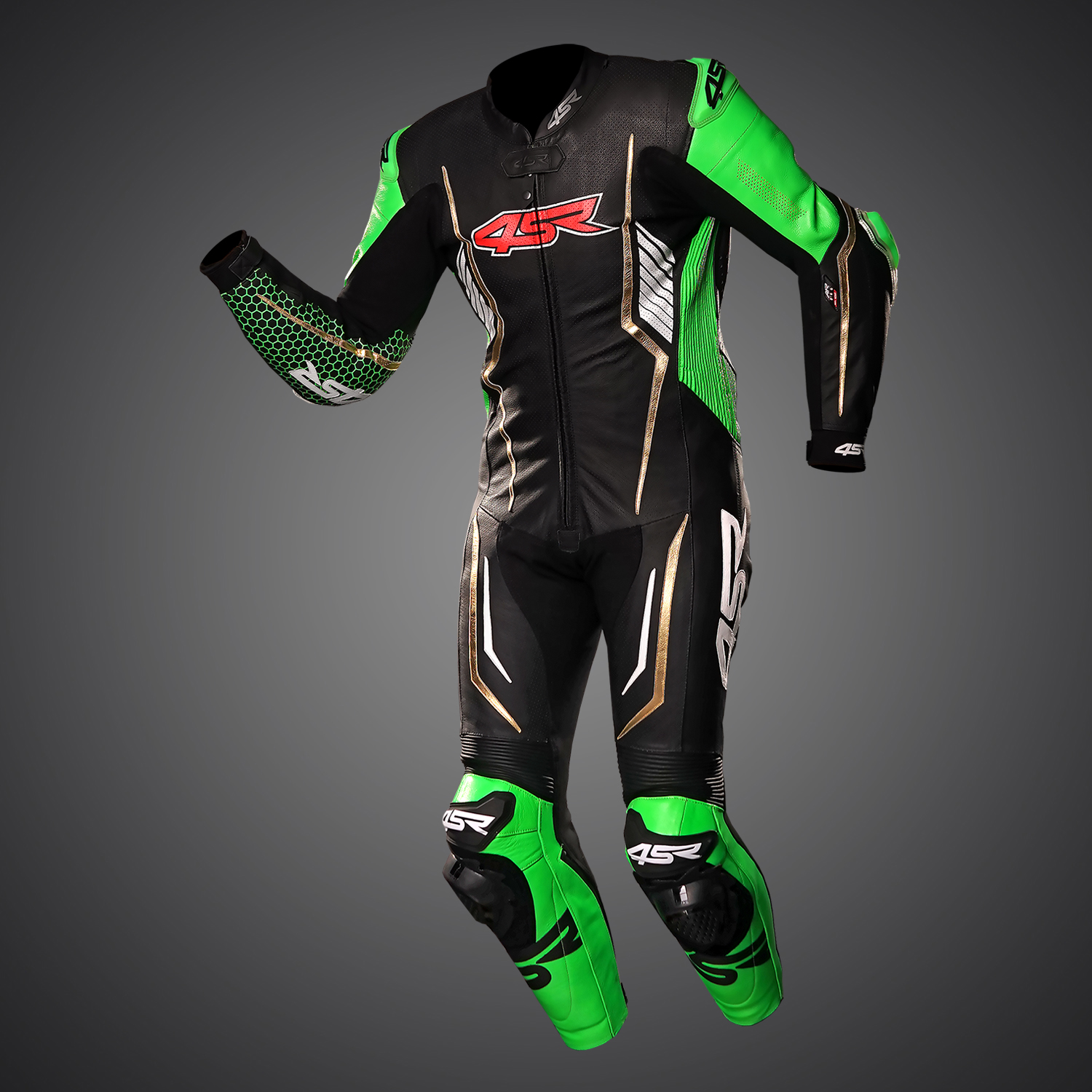 4SR Racing Monster Green AR, egyrészes versenyruha
