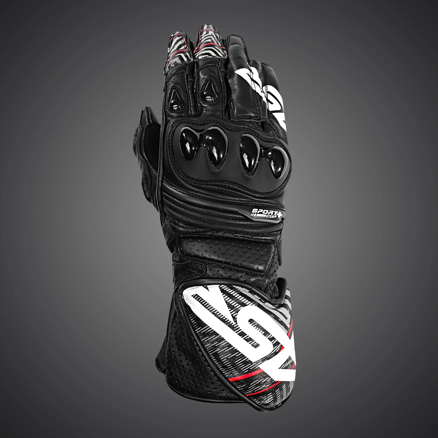 NEW 4SR Sport Cup Plus EVO Black, Motoros bőrkesztyű