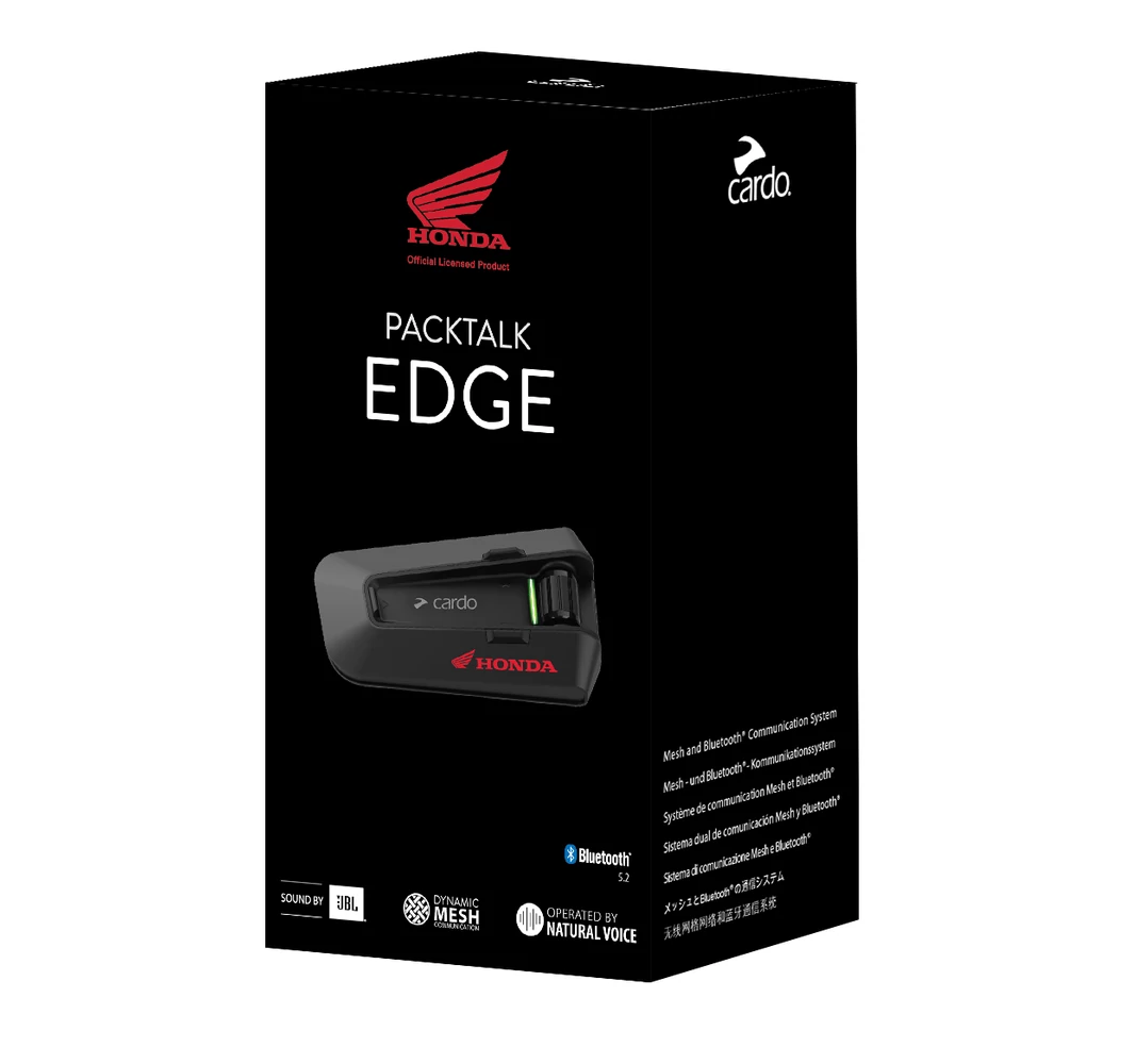 Cardo Packtalk EDGE JBL HONDA single motoros kommunikáció