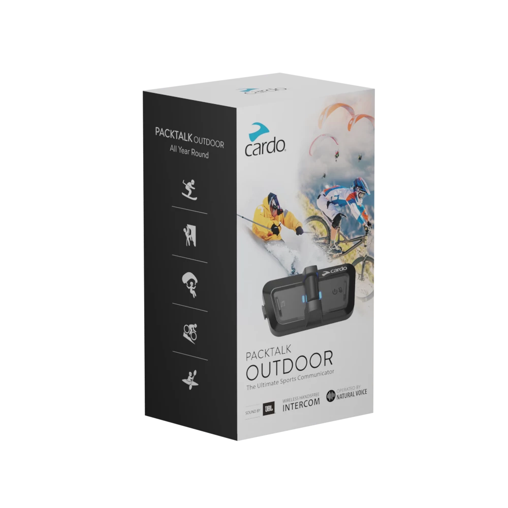 Cardo Packtalk Outdoor JBL, Mesh 2.0, BT 5.2 kommunikácó fekete