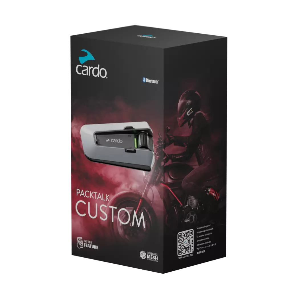 Cardo Packtalk Custom motoros kommunikáció, 2nd gen Mesh