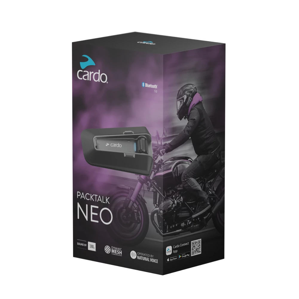 Cardo Packtalk NEO JBL motoros kommunikáció, 2nd gen Mesh