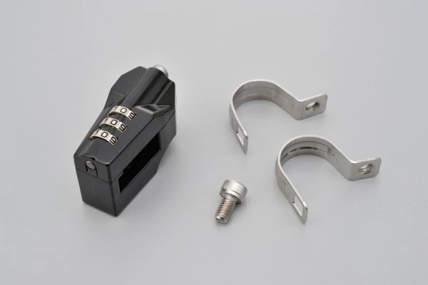 Bukósisak lezáró, számzárral, Daytona Helmet lock, fekete 95206