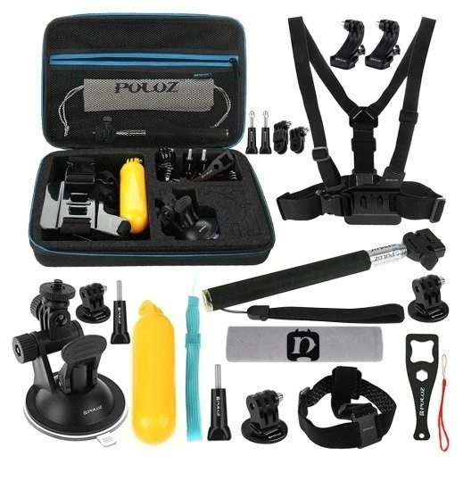PULUZ 20in1 tartozék szett GoPro sport kamerákhoz PKT11