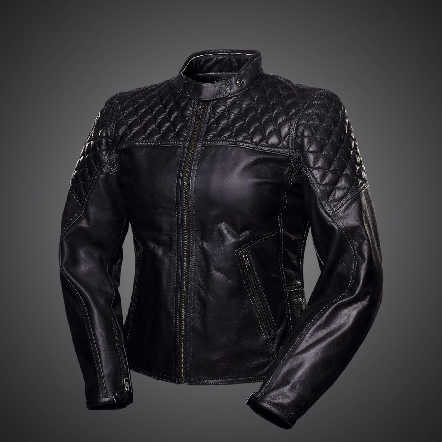 4SR Scrambler Lady Petroleum Bőrkabát